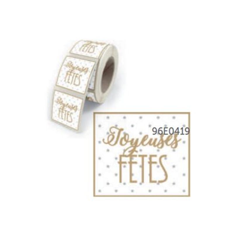 3281650479218-Créastyl Fantasie - 500 Étiquettes Joyeuses Fêtes - 35 x 40 mm - blanc/or-P_405110452_3-2