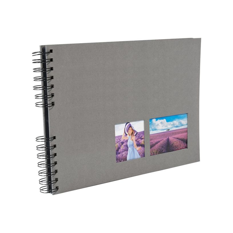 3130630150039-Exacompta Milano - Album photos 32 x 22 cm - 50 pages - gris-P_405110527_2-0