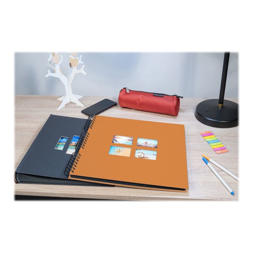 3130630151173-Exacompta Milano - Album photos 32 x 32 cm - 60 pages - orange-P_405110534_1-4