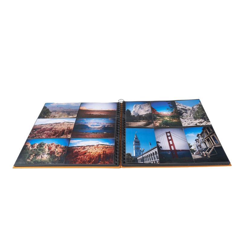 3130630151173-Exacompta Milano - Album photos 32 x 32 cm - 60 pages - orange-P_405110534_4-2