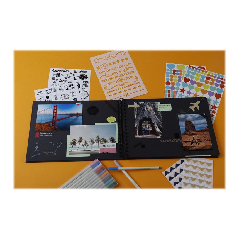 3130630168010-Exacompta ScrapAddict - Album scrapbooking - 32 x 22 cm - 70 pages noires-P_405110545_2-12