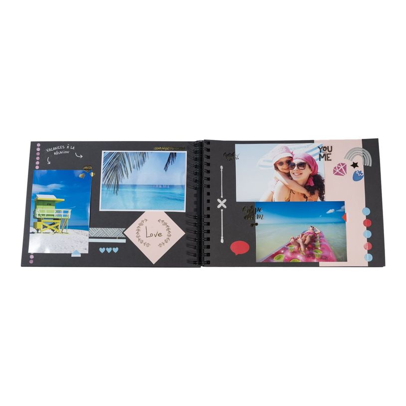 3130630168010-Exacompta ScrapAddict - Album scrapbooking - 32 x 22 cm - 70 pages noires-P_405110545_8-4