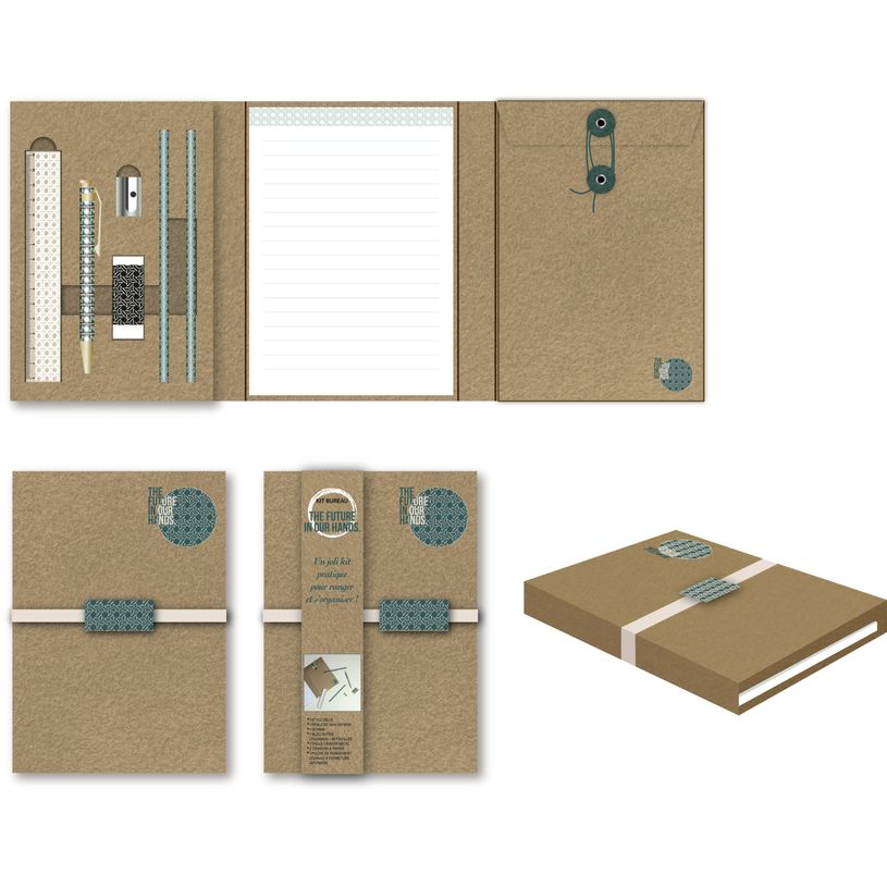 3173740245516-Kit de papeterie kraft Canage : bloc-notes avec petites fournitures - Carpentras Sign-P_405110561_2-1