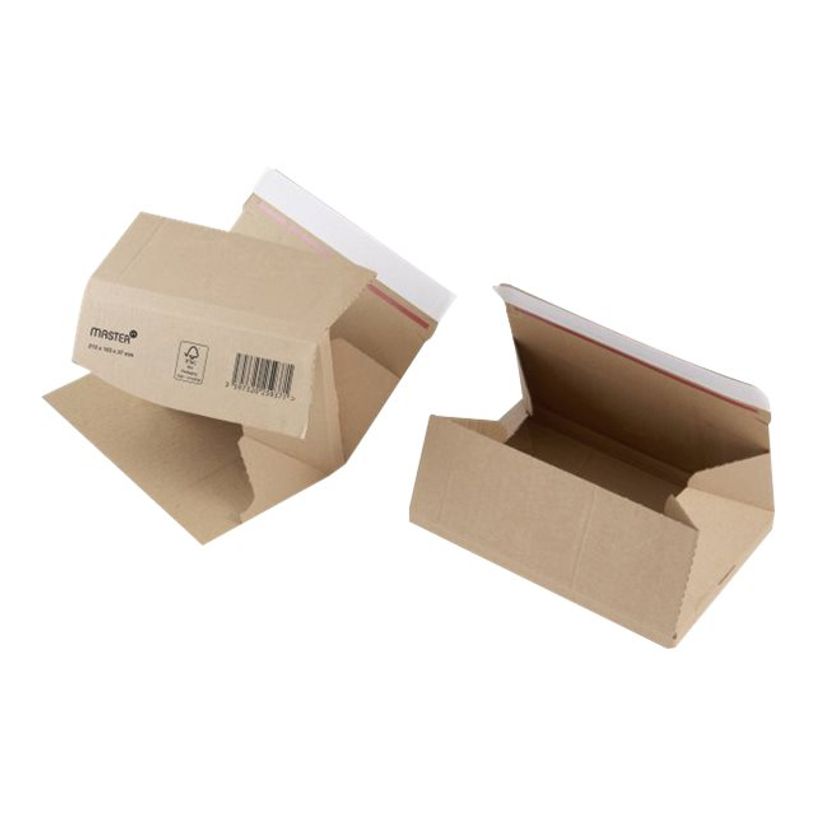 -Antalis - Boîte postale d'expédition adhésive - 21,3 cm x 15,3 cm x 3,7 cm - kraft brun-P_405110595_1-0