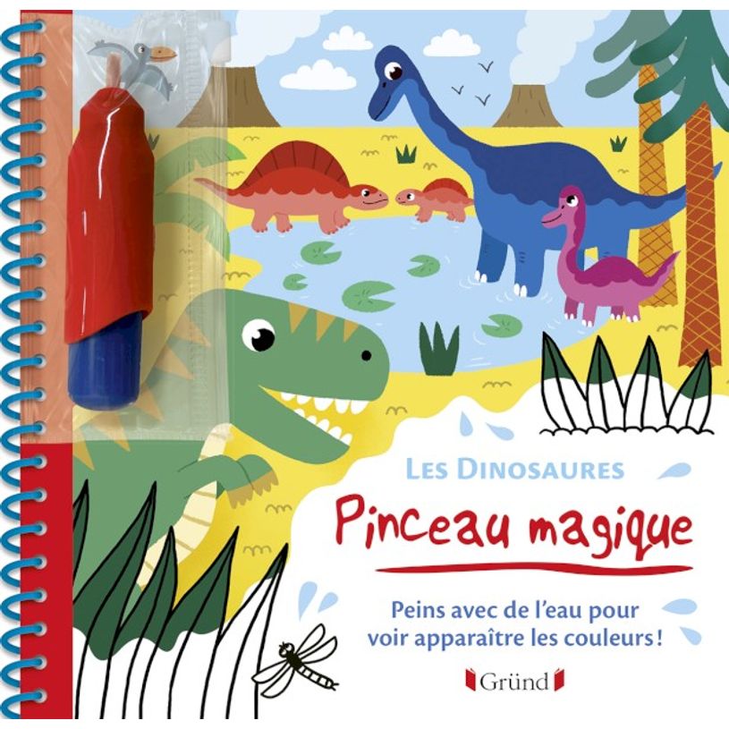9782324021411-Pinceau magique - Les Dinosaures - Peins avec de l'eau pour voir apparaître les couleurs -P_405110820_1-0
