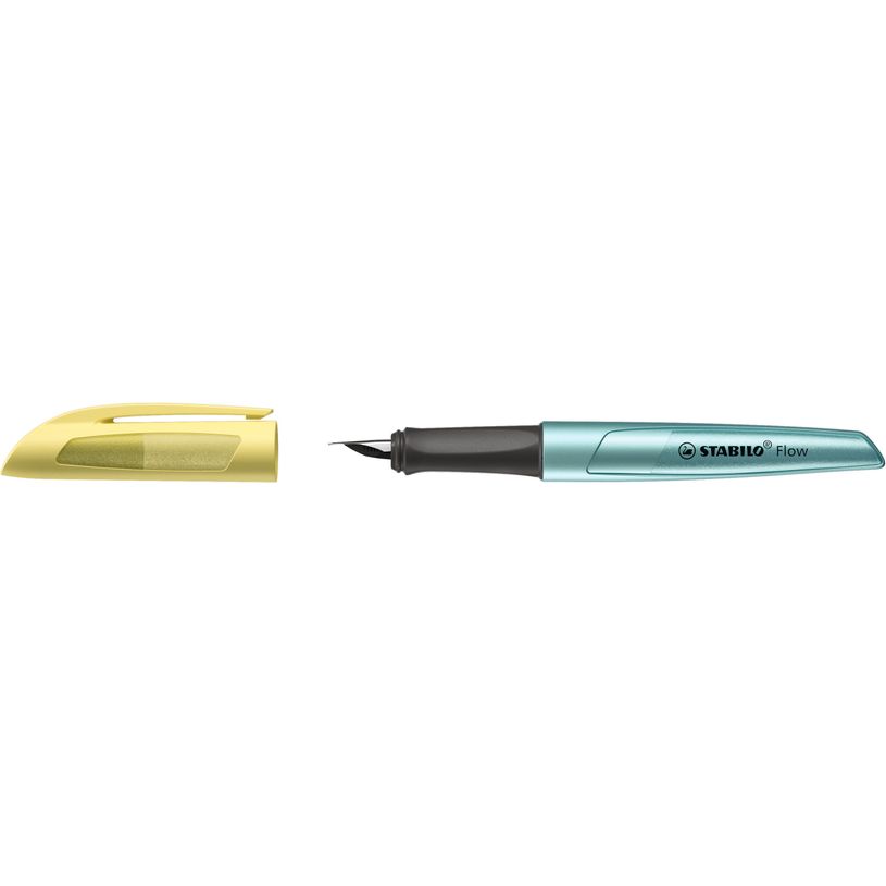 4006381551359-STABILO Flow Cosmetic - Stylo plume - jaune/bleu-P_405110840_1-0