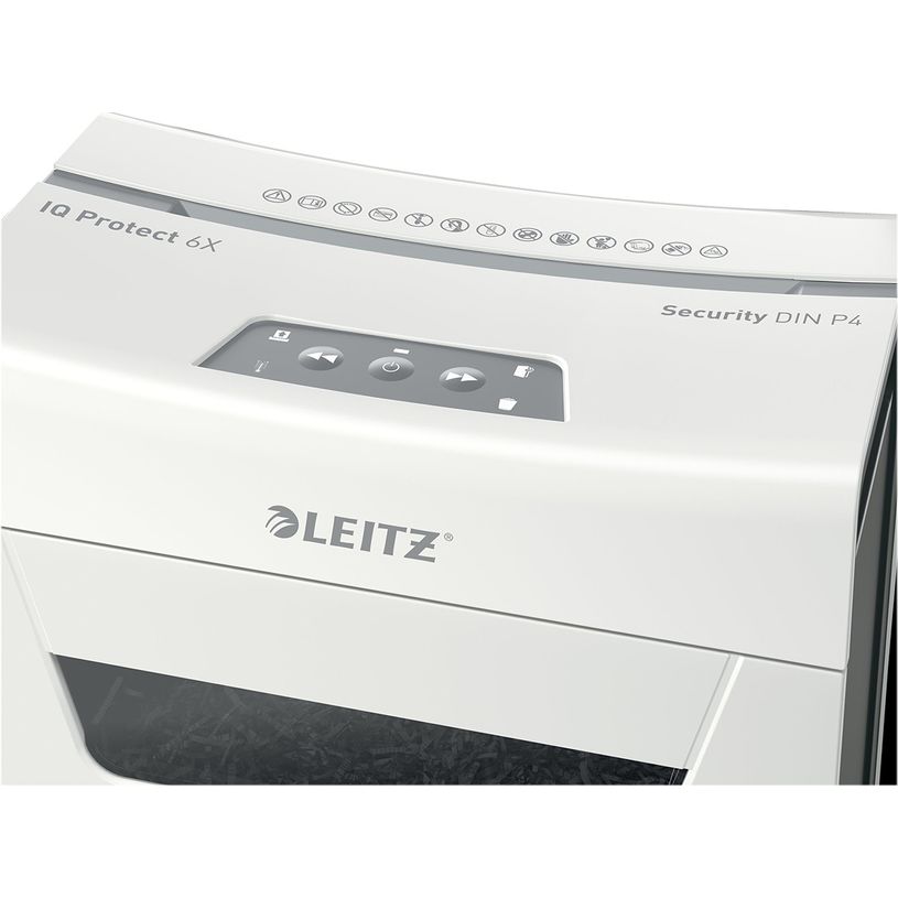 4002432127153-Leitz IQ Protect 6X - destructeur de documents coupe croisée - 6 feuilles - Corbeille 10 -P_405110898_9-4