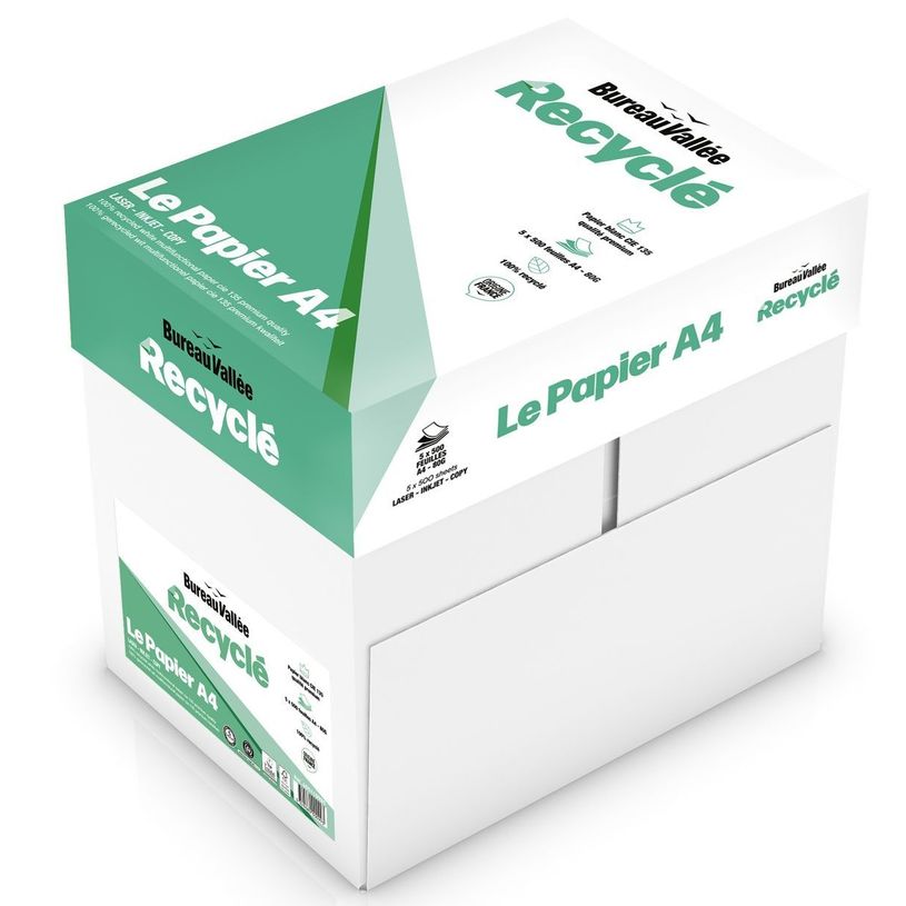 3329680000993-Bureau Vallée Recyclé - Papier blanc - A4 (210 x 297 mm) - 80 g/m² - 2500 feuilles (car-P_405110985_1-0