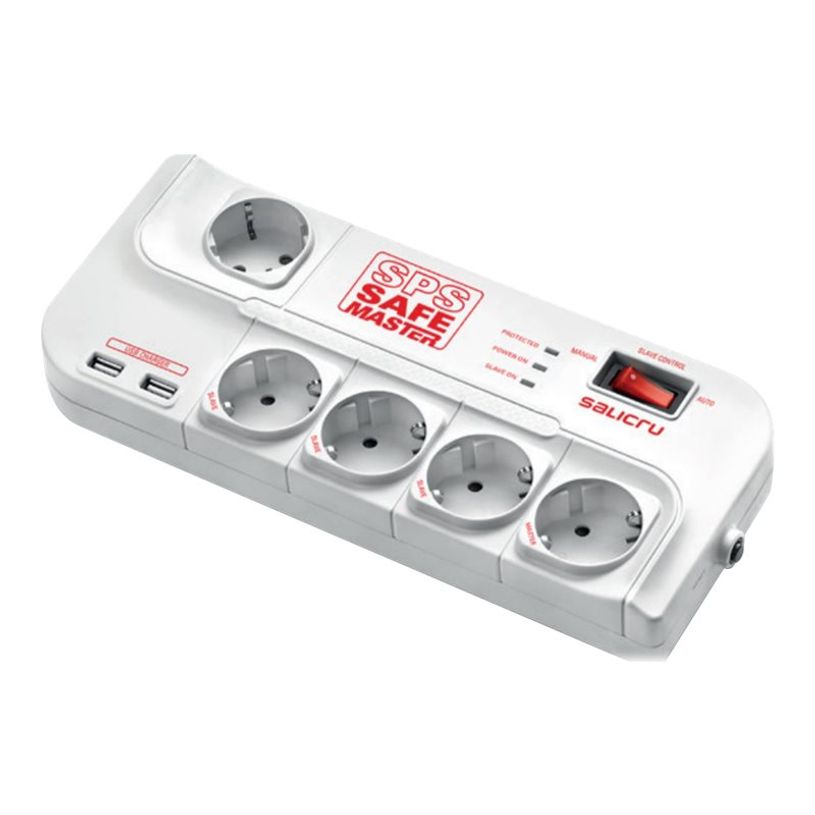 8436035921669-SALICRU SPS SAFE MASTER - Protection contre les surtensions - CA 250 V - connecteurs de sortie : 5 - 1.--1