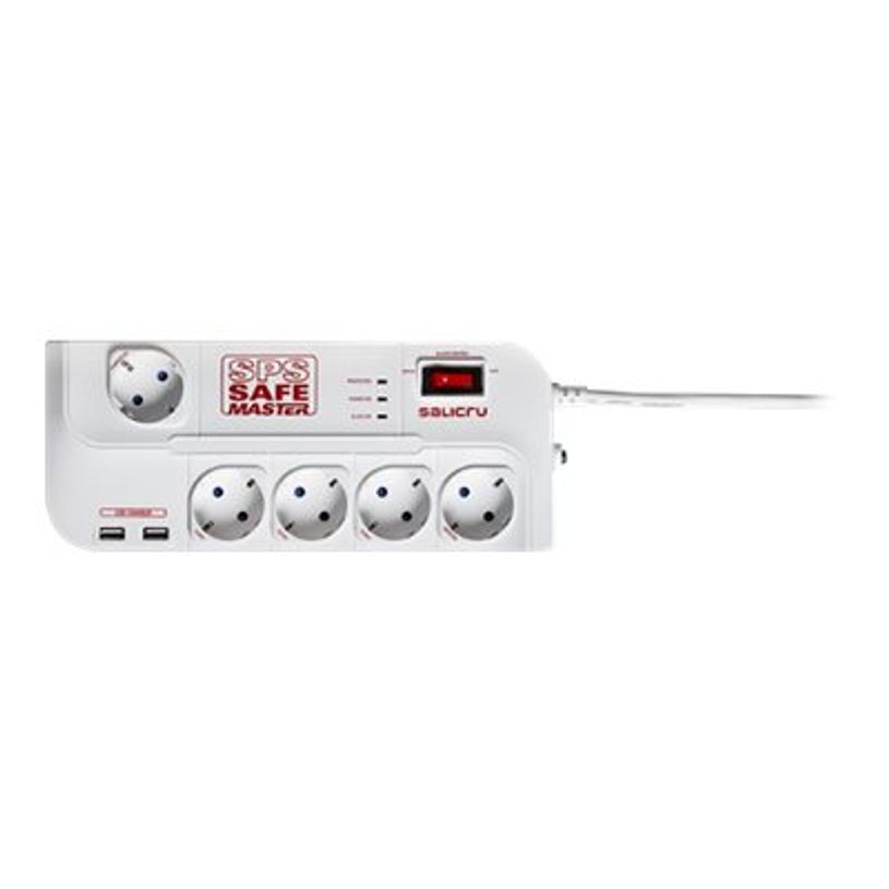 8436035921669-SALICRU SPS SAFE MASTER - Protection contre les surtensions - CA 250 V - connecteurs de sortie : 5 - 1.--0