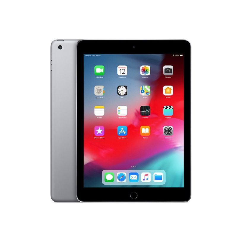 3700892052121-Apple iPad 6 - tablette 9,7" (2018) reconditionnée grade B - 128 Go - gris coque noir-P_405111015_4-3