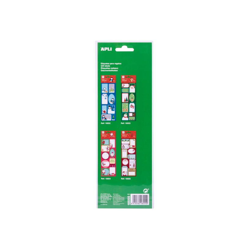 8410782185550-Apli Kids - 20 Étiquettes cadeau - Noël-P_405111158_2-2