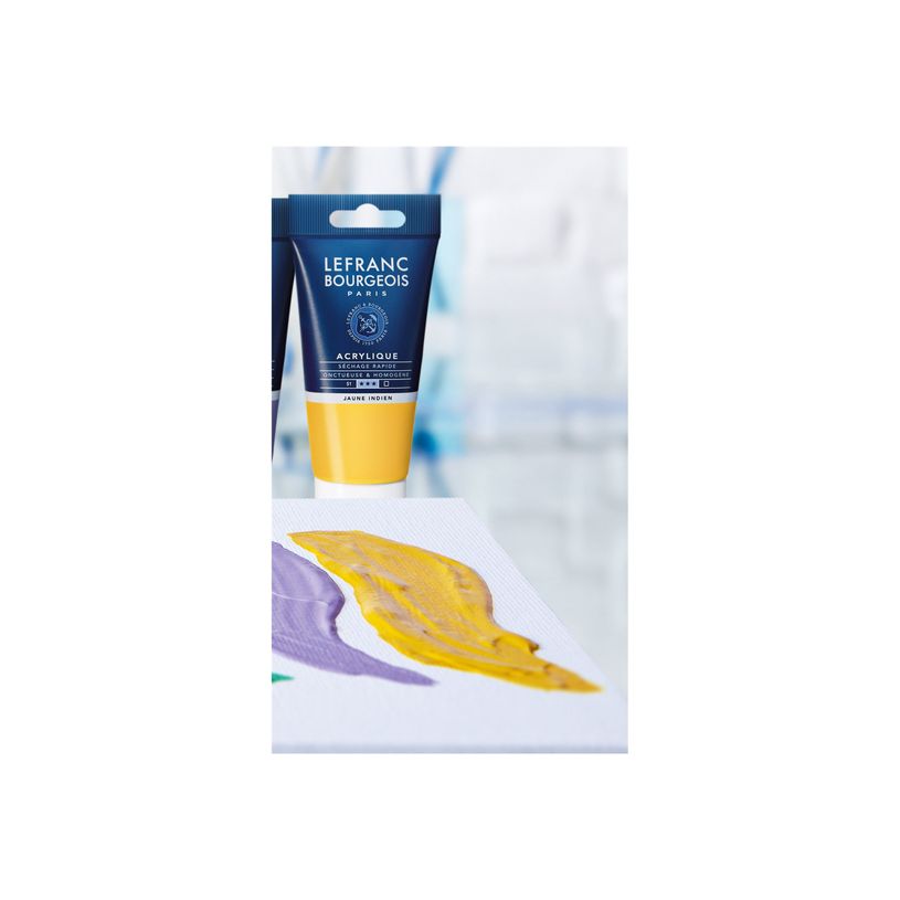 3013643003731-Lefranc Bourgeois - Peinture acrylique - jaune indien - 80 ml-P_405111372_1-1