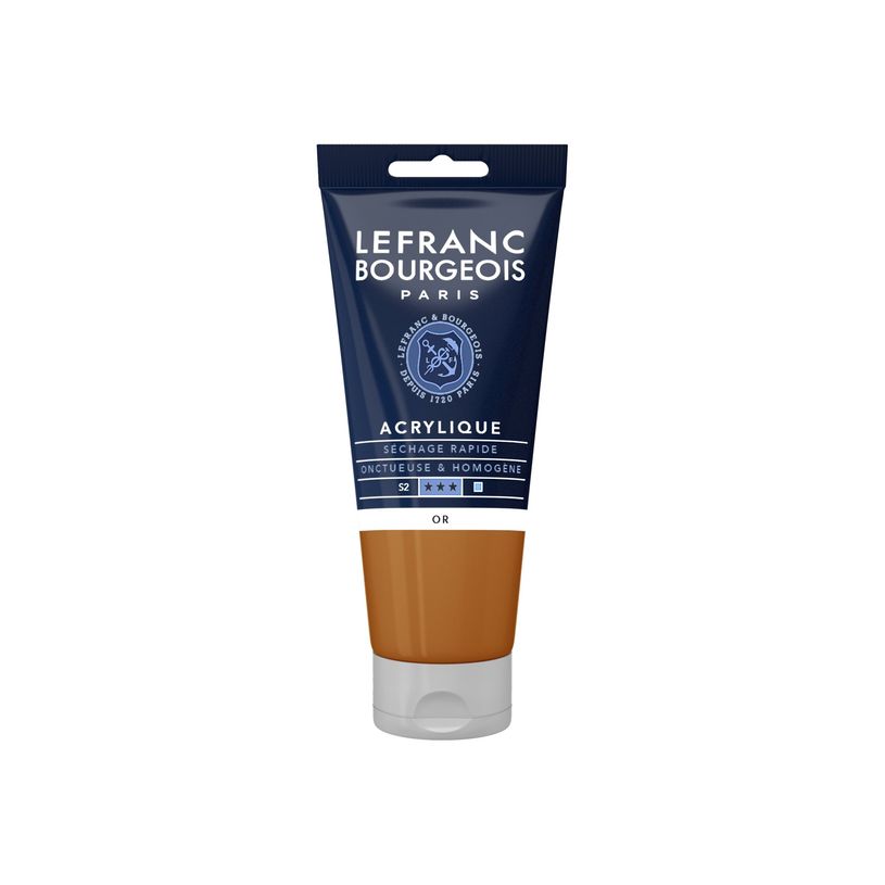 3013643003687-Lefranc & Bourgeois - Peinture acrylique - or - 80 ml-P_405111382_1-0