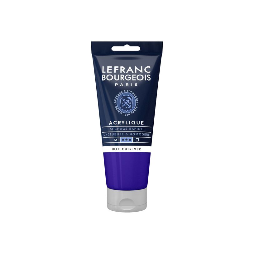 3013643004608-Lefranc Bourgeois - Peinture acrylique - bleu ultramarin - 80 ml-P_405111384_1-0