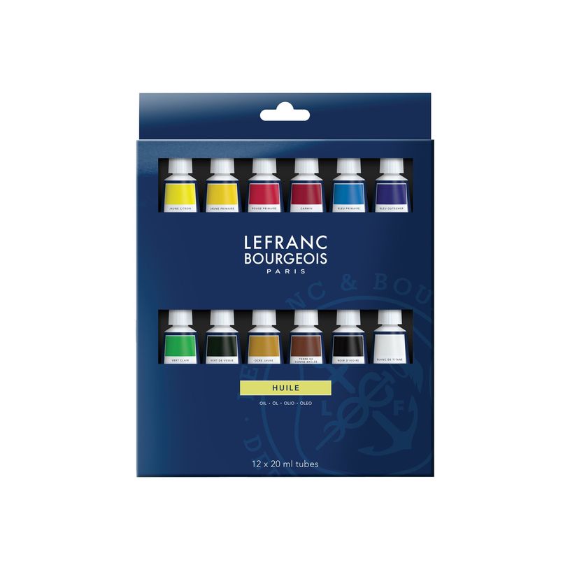 3013648101180-Lefranc Bourgeois - 12 Peinture à l'huile - 20 ml-P_405111433_1-0