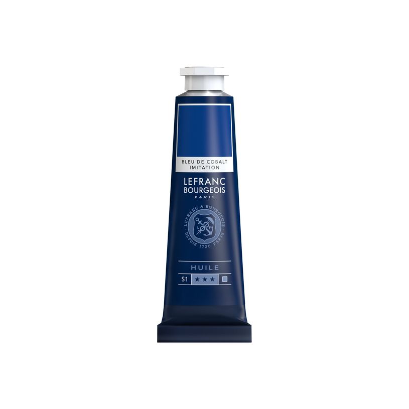 3013648100206-Lefranc Bourgeois - Peinture à l'huile - bleu cobalt - 40 ml-P_405111441_1-0