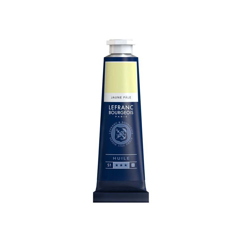 3013648100022-Lefranc Bourgeois - Peinture à l'huile - jaune pâle - 40 ml-P_405111456_1-0