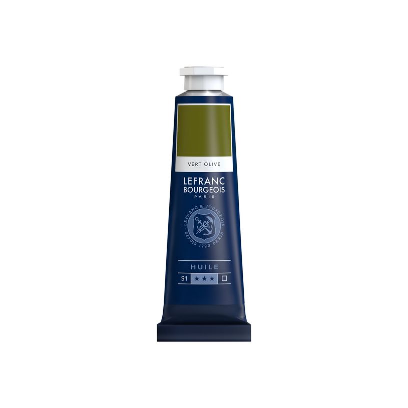 3013648100312-Lefranc Bourgeois - Peinture à l'huile - vert olive - 40 ml-P_405111481_1-0