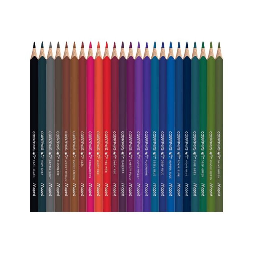 3154148320722-Maped Color'Peps Star - crayon de couleur - magenta, turquoise, vert olive, bleu acier, argent, rouge foncé, or, fuchsia, abricot, crème, cannelle, Sienne brulée, bleu ciel, jaune citron, blush, corail, vert pomme, gris-bleu-P_405111866_1-0