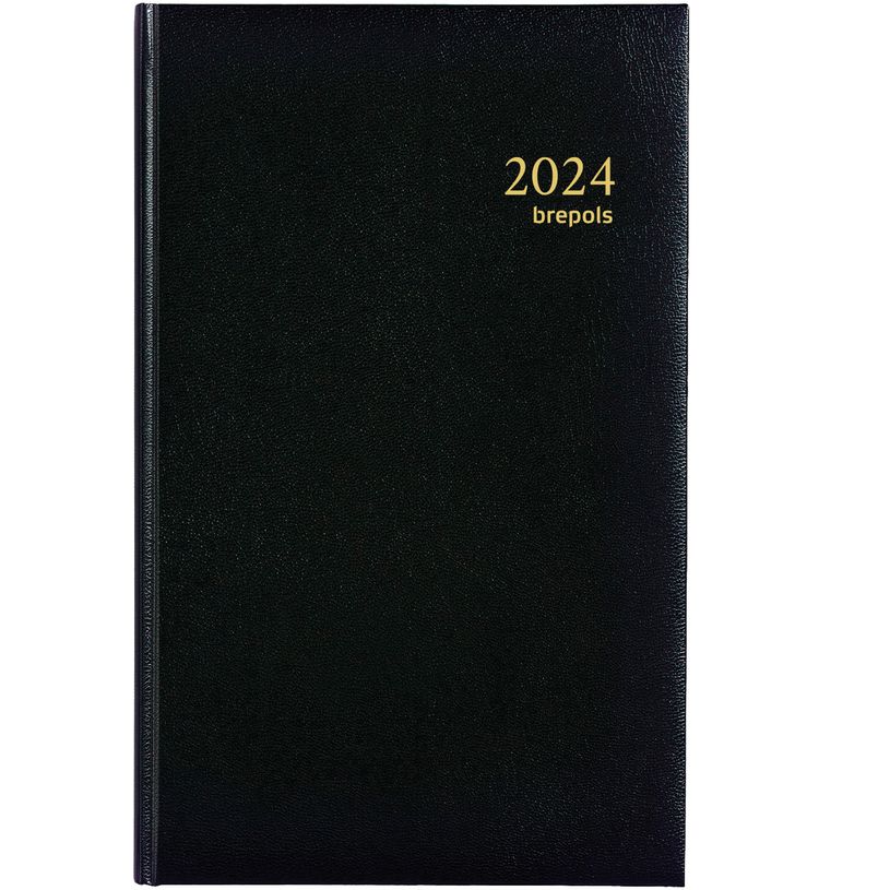 5412303005623-Agenda Lima Brefix - 1 jour par page - 11 x 18 cm - noir - Brepols-P_405111914_2-0