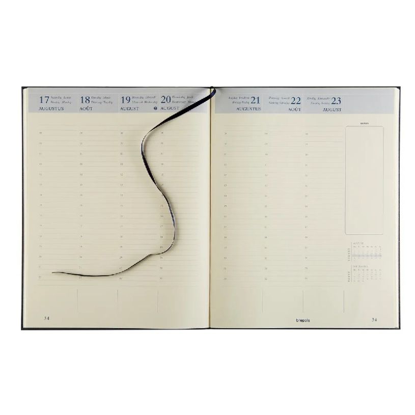 5412303375672-Agenda Exotique 16 mois - 1 semaine sur 2 pages - 21 x 27 cm - marron - Brepols-P_405111930_3-1