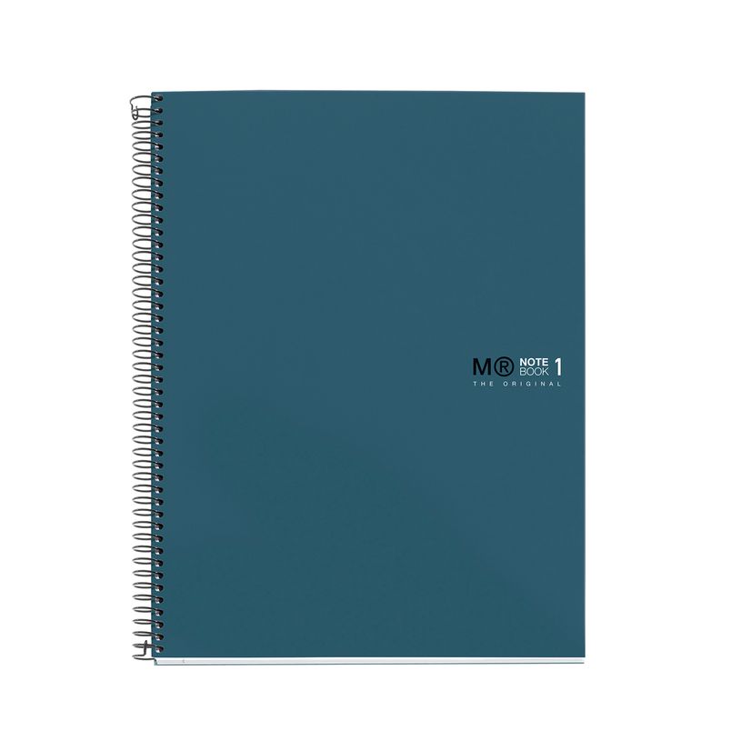 8422593465813-THE ORIGINAL NOTEBOOK,  couverture rigide, A4, quadrillage 5x5 mm, 80 feuilles de 1 couleur, Miquelrius--0
