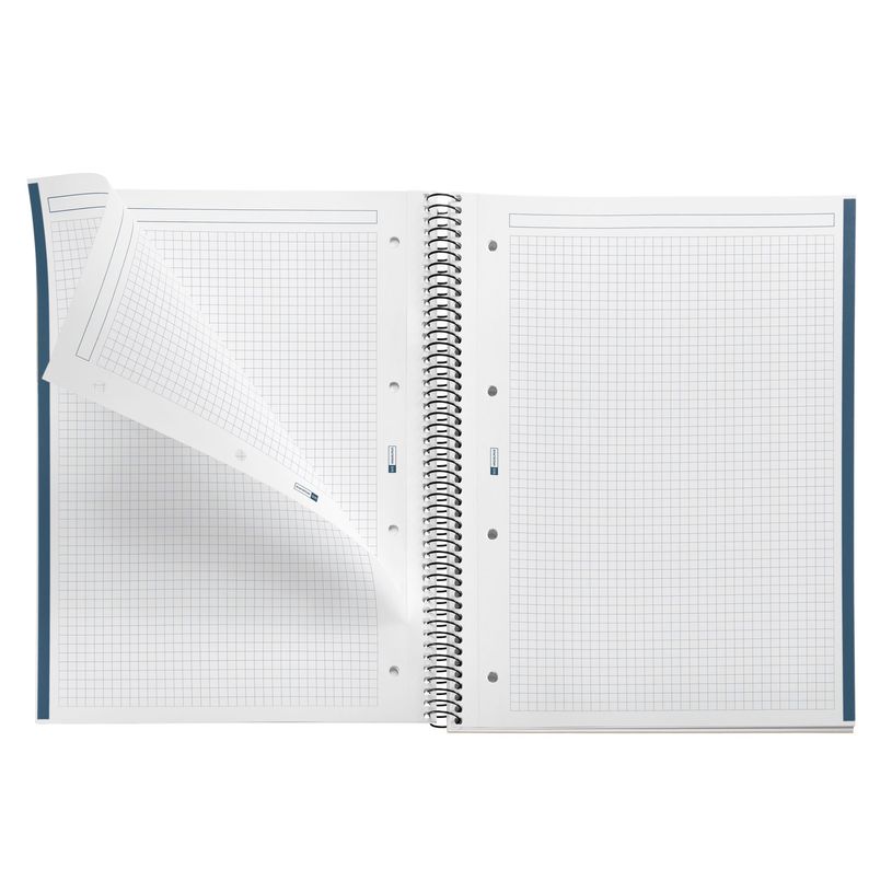 8422593465813-THE ORIGINAL NOTEBOOK,  couverture rigide, A4, quadrillage 5x5 mm, 80 feuilles de 1 couleur, Miquelrius--3
