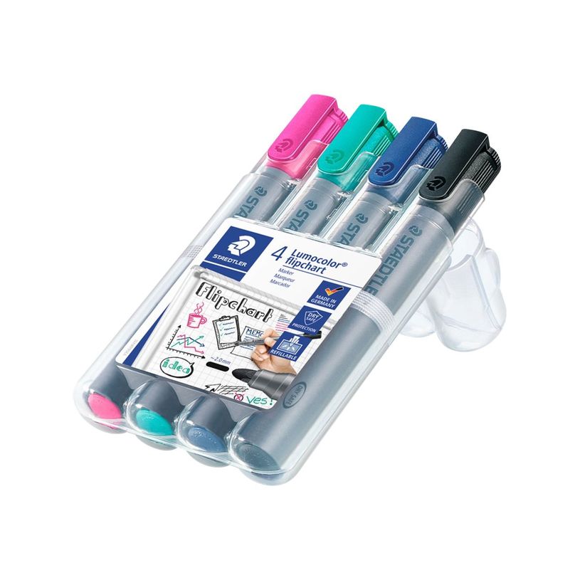4007817074619-STAEDTLER Lumocolor 356 - marqueur - noir, bleu, rose, turquoise (pack de 4)-P_405112036_1-0