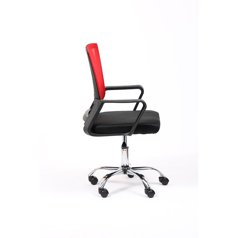 3701338802140-Fauteuil de bureau SQEEZY - accoudoirs fixes - noir/rouge-P_405112601_2-1