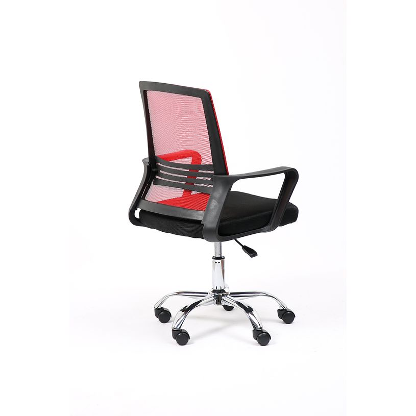 3701338802140-Fauteuil de bureau SQEEZY - accoudoirs fixes - noir/rouge-P_405112601_3-2
