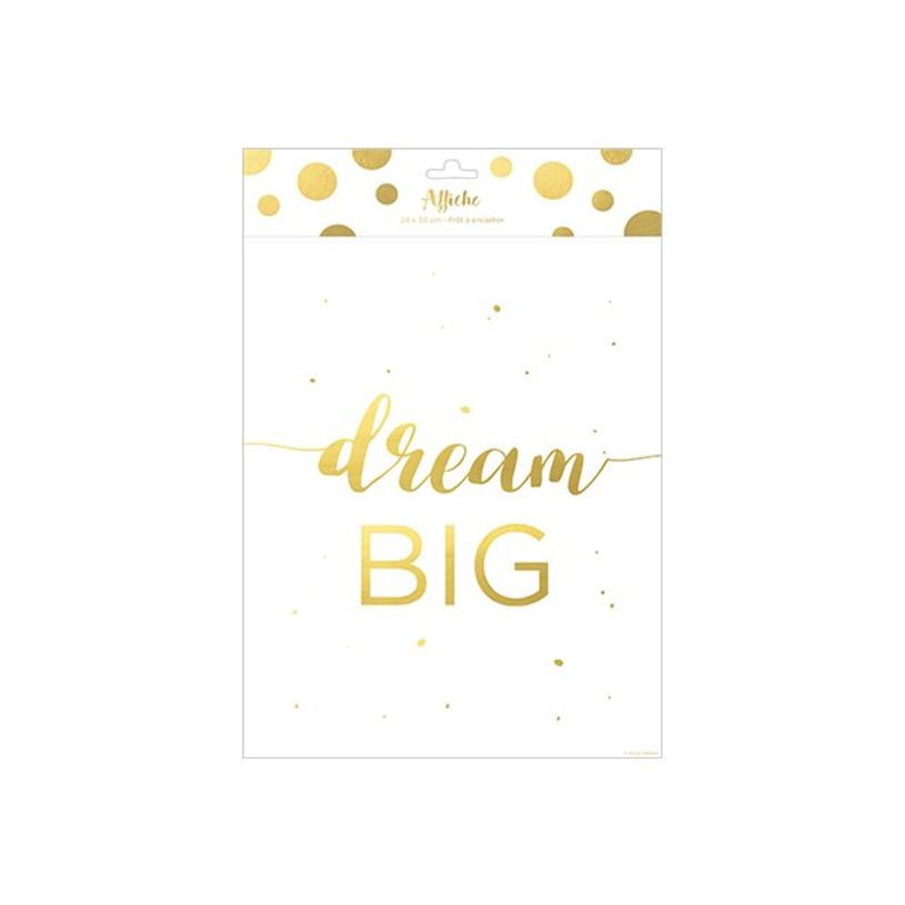 3700572722009-Kiub - Affiche métallisée A3 - Dream big - 24 x 30 cm-P_405112680_1-0