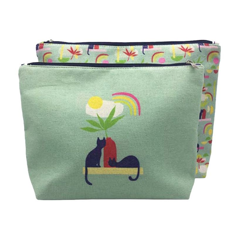 3700572751115-Kiub Chats Pop - Pochette trousse de maquillage - bleu menthe-P_405112707_2-1