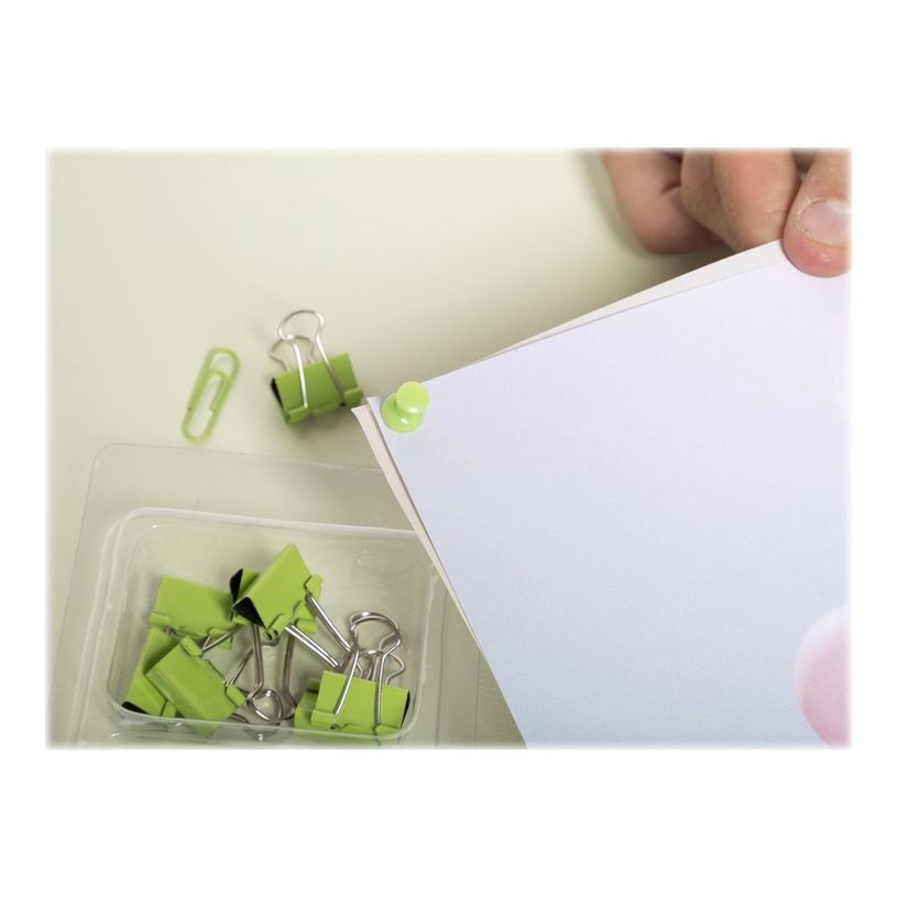 3130630148531-Exacompta Iderama - Kit de 58 attaches (pince-notes, trombones et punaises) - vert anis-P_405112757_1-1