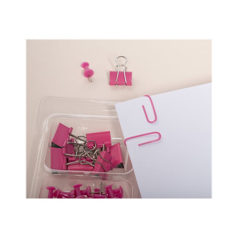3130630148579-Exacompta Iderama - Kit de 58 attaches (pince-notes, trombones et punaises) - rose-P_405112759_3-3