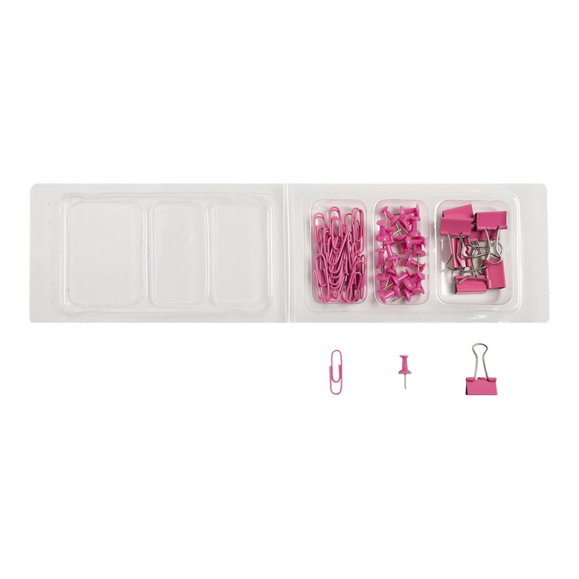 3130630148579-Exacompta Iderama - Kit de 58 attaches (pince-notes, trombones et punaises) - rose-P_405112759_5-1