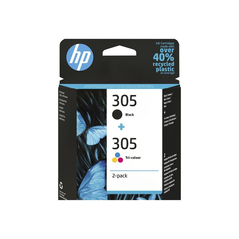 0195161166969-HP 305 - Pack de 2 - noir et 3 couleurs - cartouche d'encre originale (6ZD17AE)-P_405112812_43-17