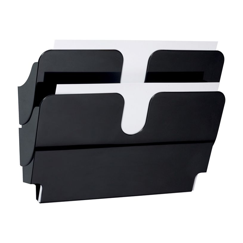 7318089014065-Durable Flexiplus - Trieur mural porte-document - 2 cases A4 horizontal - noir-P_405112859_1-0