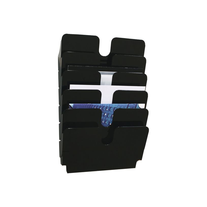 7318080014064-Durable Flexiplus - Trieur mural porte-document - 6 cases A4 horizontal - noir-P_405112861_1-0