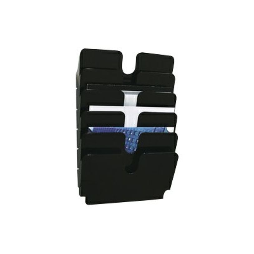 7318080014064-Durable Flexiplus - Trieur mural porte-document - 6 cases A4 horizontal - noir-P_405112861_2-1