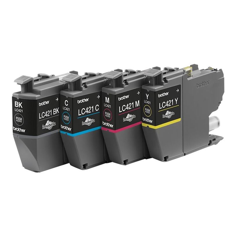 4977766813600-Brother LC421 - pack de 4 - noir, jaune, cyan, magenta - cartouche d'encre originale-P_405112952_13-14