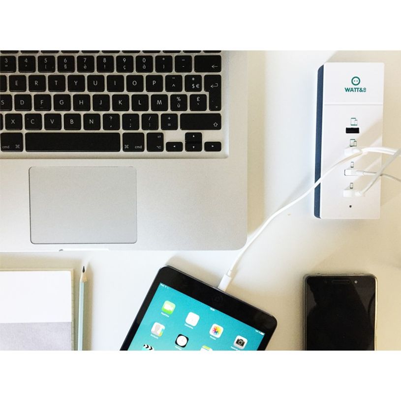 3760110684404-Watt&Co - Chargeur secteur réversible ultra rapide -  4 ports USB-P_405112972_5-4