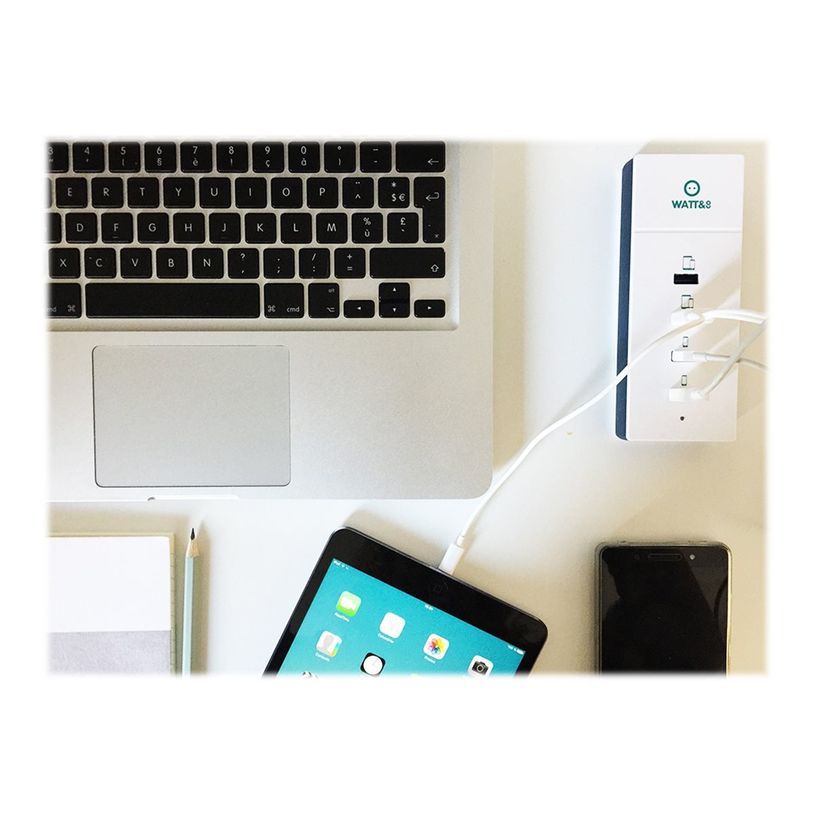 3760110684404-Watt&Co - Chargeur secteur réversible ultra rapide -  4 ports USB-P_405112972_8-7