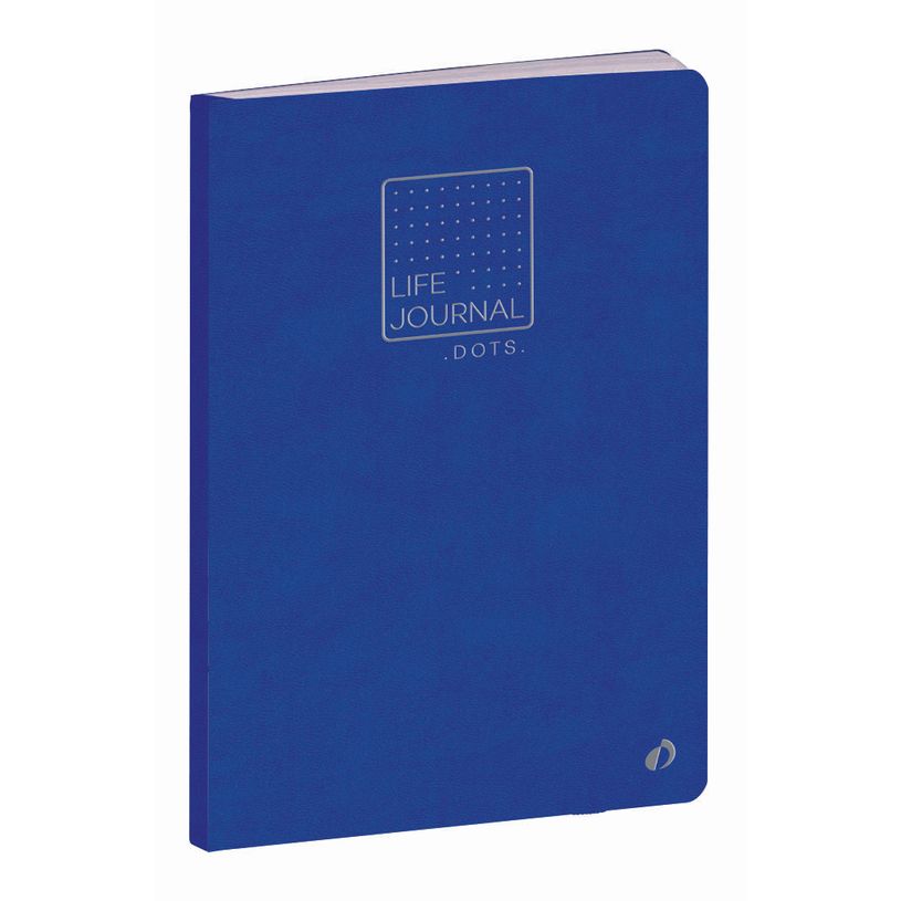 3371010468027-Quo Vadis - Carnet Bullet journal - Multilingue - Life Journal - Bleu - Pages Points (dots) - 15x21 cm - Papier Clairefontaine blanc - Fabri--0