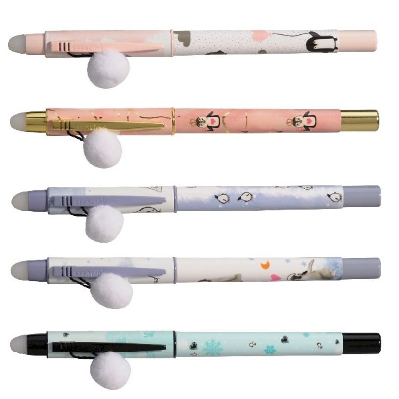 3173740245899-Ink Metal Just Chill Pinguin - Roller bleu - corps plastique - différents modèles dispon-P_405113186_1-0