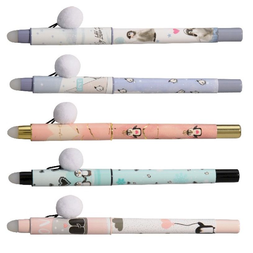 3173740245899-Ink Metal Just Chill Pinguin - Roller bleu - corps plastique - différents modèles dispon-P_405113186_2-1