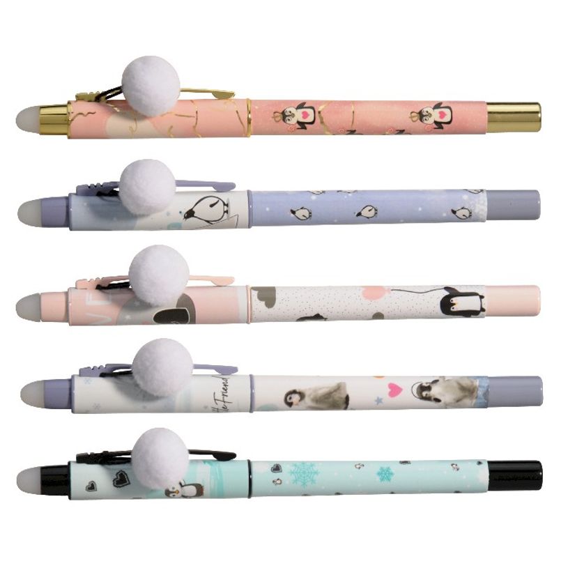 3173740245899-Ink Metal Just Chill Pinguin - Roller bleu - corps plastique - différents modèles dispon-P_405113186_4-3