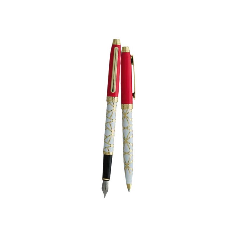 3219918262623-Enzo Varini Taormina XL Nakara - Parure de stylo à bille et stylo plume - rouge-P_405113207_1-0