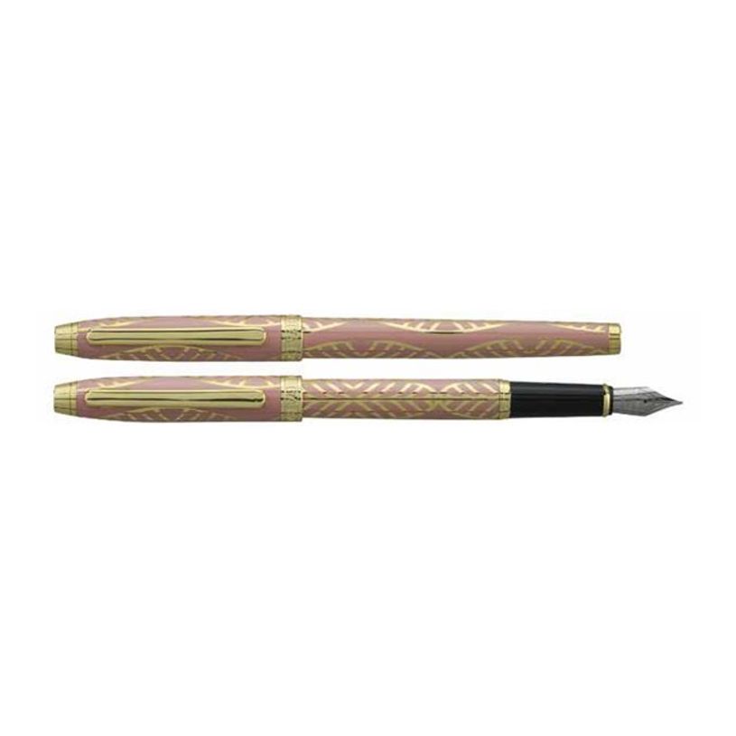 3219918262685-Enzo Varini Taormina XL Gioiello - Parure de stylo à bille et stylo plume - rose et vert-P_405113228_4-3