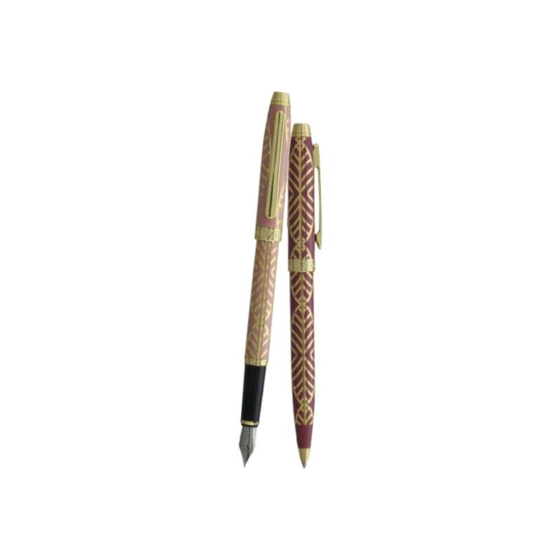 3219918262654-Enzo Varini Taormina XL Gioiello - Parure de stylo à bille et stylo plume - rose et mauve-P_405113230_1-0